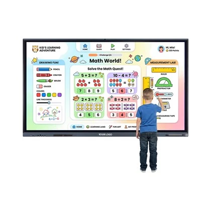 75 tommers digitalt bord